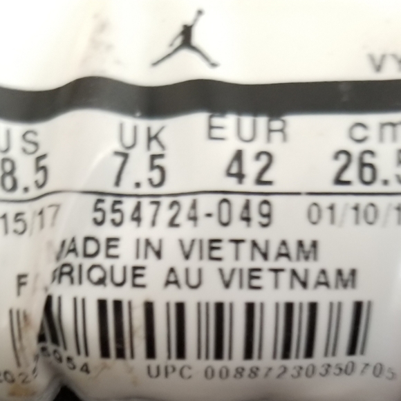 Jordan 1 All Black/White logo - Picture 8 of 9